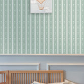 Papel Listras Girassol Verde Celadon